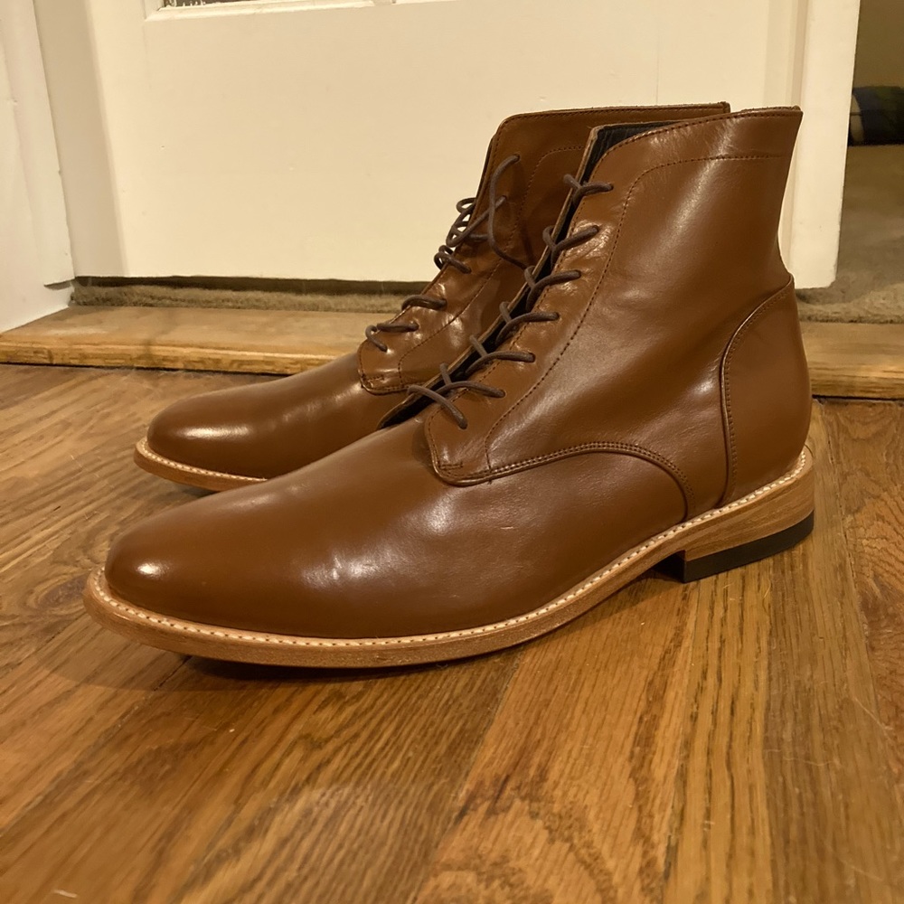 Nisolo Luciano Boots Saddle Brown Leather